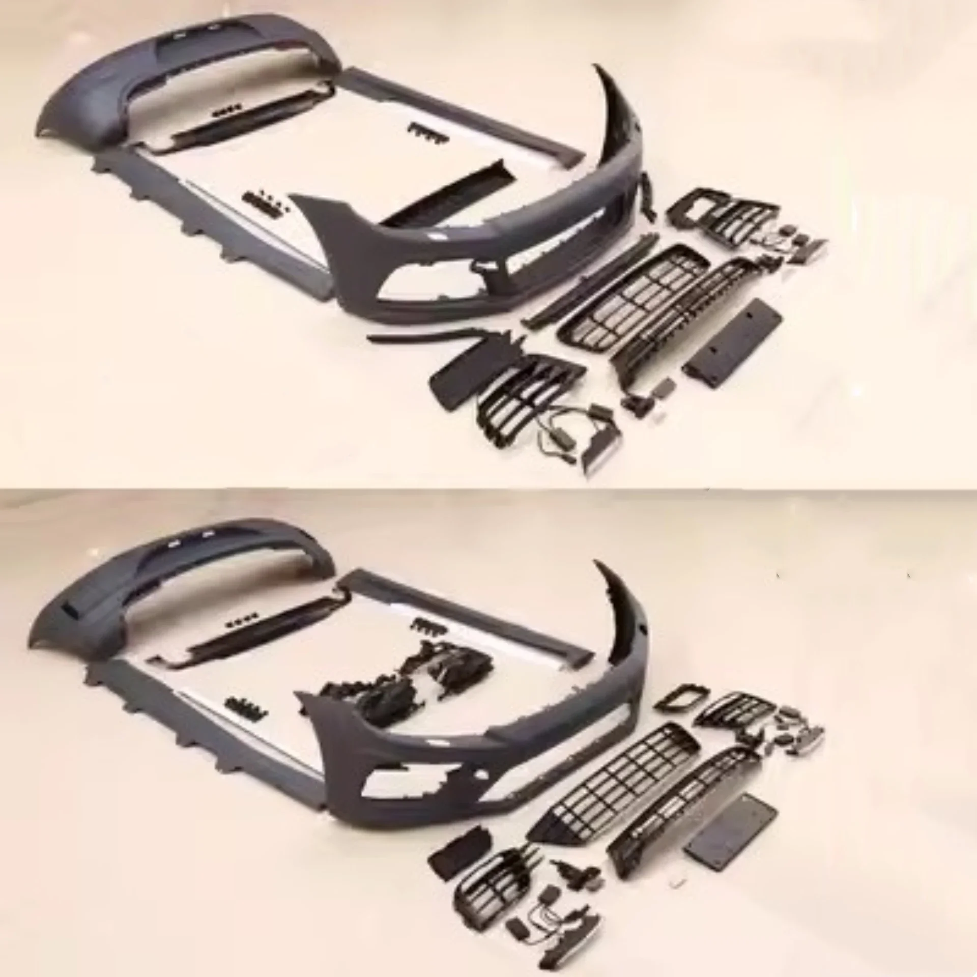Front Rear Bumper Assembly Grille for Volkswagen vw Scirocco 2009-2016 Side Skirt Convert  R Style Wide Kit Car Accessories