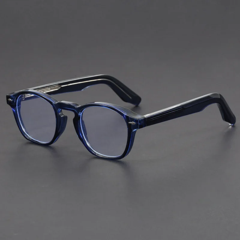 خمر مكافحة الضوء الأزرق نظارات للقراءة الرجال النساء الفاخرة العلامة التجارية تصميم TR90 نظارات وهمية في الاتجاه مخصص وصفة طبية النظارات #6