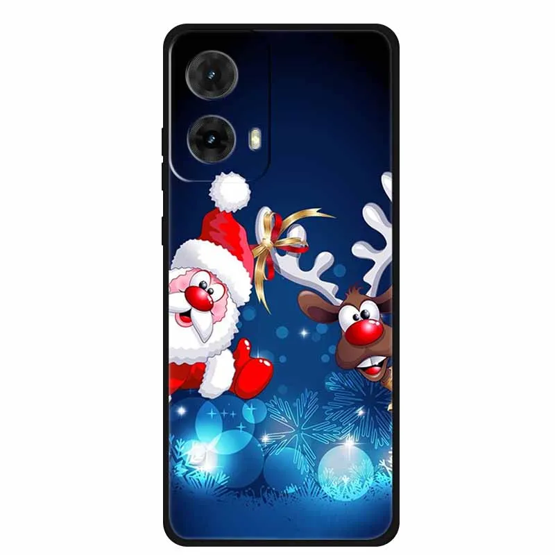 2024 Christmas Phone Cases For Moto G85 5G Case Soft TPU Silicone For G84 G45 G34 G24 Power Moto Edge 50 Fusion Moto G Stylus 5G