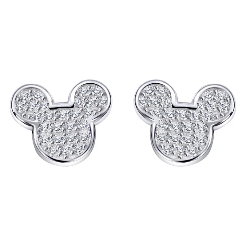 Disney Cartoon Mickey Mouse S925 ago in argento Sterling semplici orecchini coreani di alta qualità gioielli femminili accessori di moda