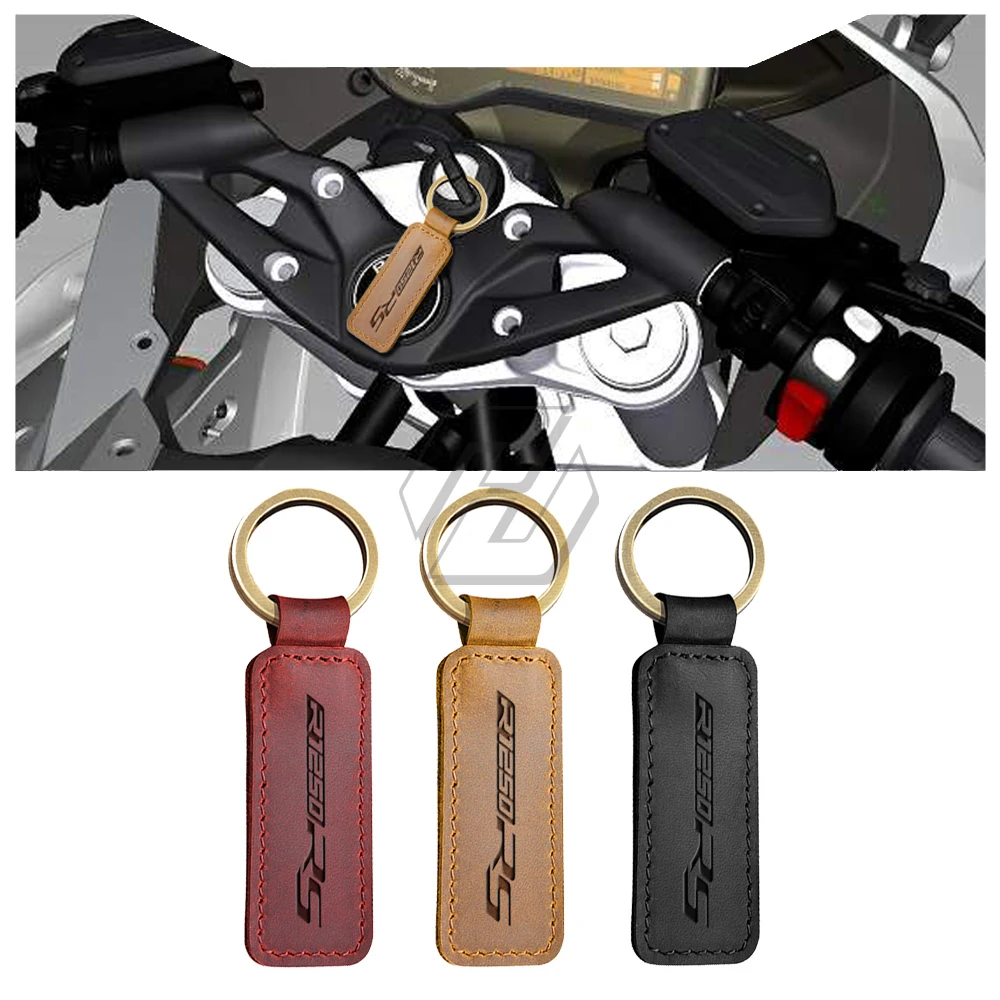 Motocicleta Couro Chaveiro, Chaveiro para BMW R1250RS R1250 RS Motorrad