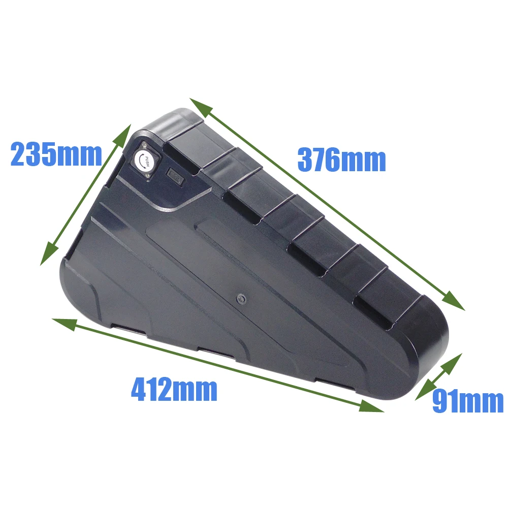 

60 В 72 В 3000 Вт треугольный аккумулятор для электрического велосипеда 48 В 52 В Ebike 30 Ач 25 Ач 20 Ач 1000 Вт 2000 Вт 21700 литиевая батарея