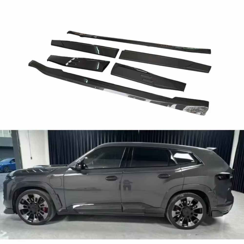 New Side Edge Design Car Small Surround Kit for XM Modified LD Style Dry Carbon Fiber Side Skirt Body Kit