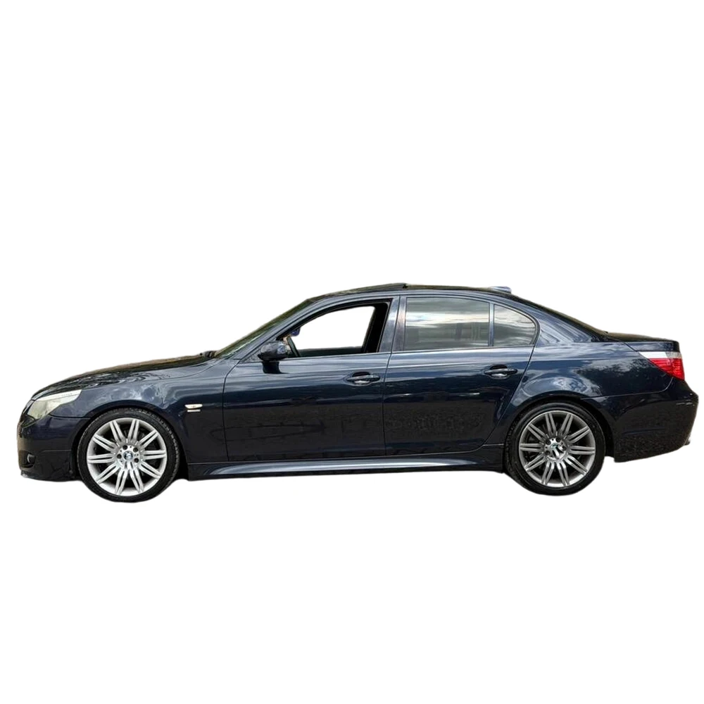 Glänzender/Matter Schwarzer Chrom-Aufkleber zur Entfernung für BMW 5er E60 2004-2010 Limousine, Außenverkleidung für Autofenster – Detail 6