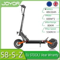 JOYOR S8-S-Z Electric Scooter for Adults: 80KM Range, Dual 600W Motor, 48V 26Ah Battery, 10\