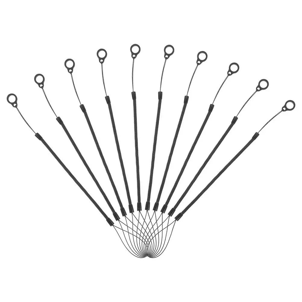 10Pcs Handwriting Pen Leash Spring Rope Anti-Lost Retractable Lanyard Strap Stylus Pen Holder Tether Retractable Cord