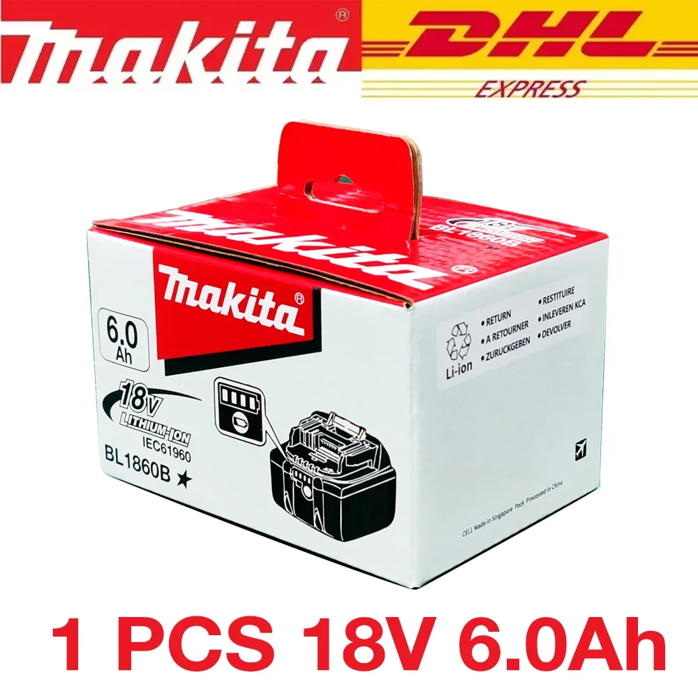 

Original Makita 6Ah/5Ah/3Ah for Makita 18V Battery BL1830B BL1850B BL1850 BL1840 BL1860 BL1815 Replacement Lithium Battery