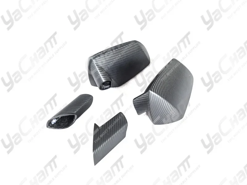 Dry Carbon Fiber Matte Finish Side Mirror Fit For 2011-2017 Aventador All Models Side Mirror Frame Caps Cover Replacement