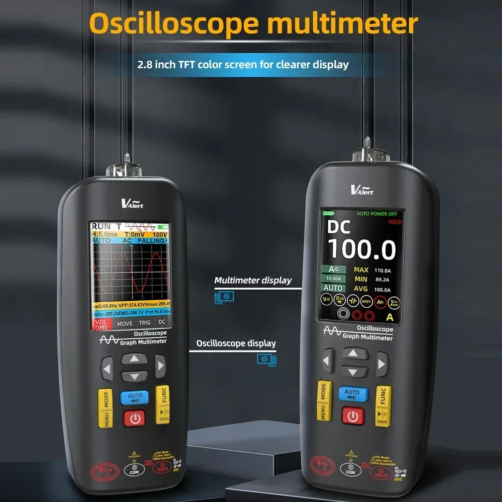 O1X digital handheld oscilloscope multimeter, electric pen three in one graphic meter, color screen car meter