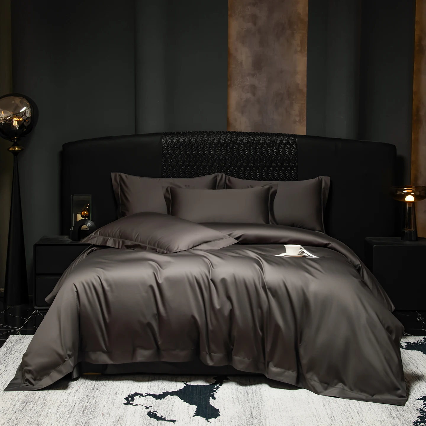 プレミアム1000TCエジプト綿無地高級寝具セット ソフトシ - Home Textiles Premium のレビューと価格
