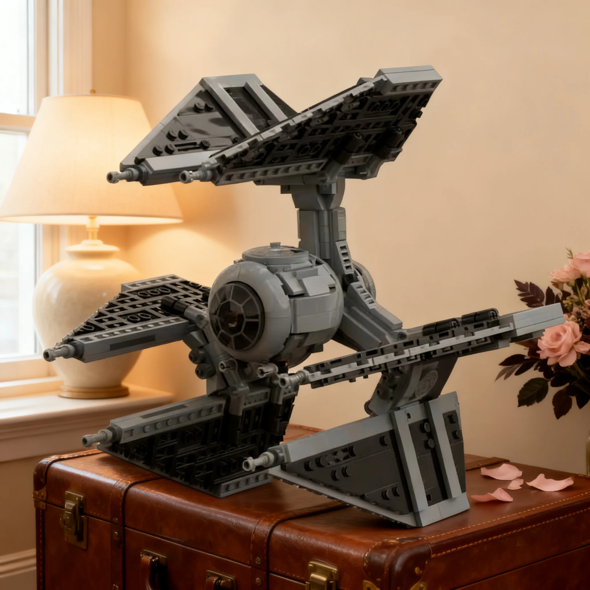 600pcs MOC Tie Defender Star Battle Model Building Blocks Toys Construction Christmas Gift Brick Craft Collection Education