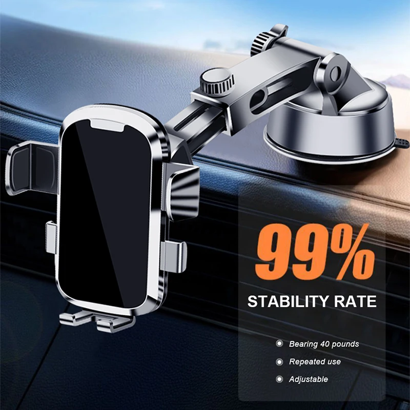 SEAMETAL Car Phone Holder Suction Cup Stand Auto Dashboard Windshield Air Vent Phone Mount GPS Support for iPhone Xiaomi Samsung