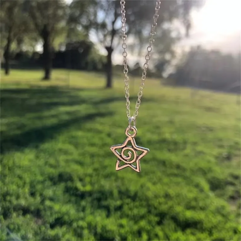 جديد فضي اللون ستار القلائد سلسلة زوج من أفضل أصدقاء السماوية هدية لصديق القلائد الطويلة المعلقات الرجال النساء