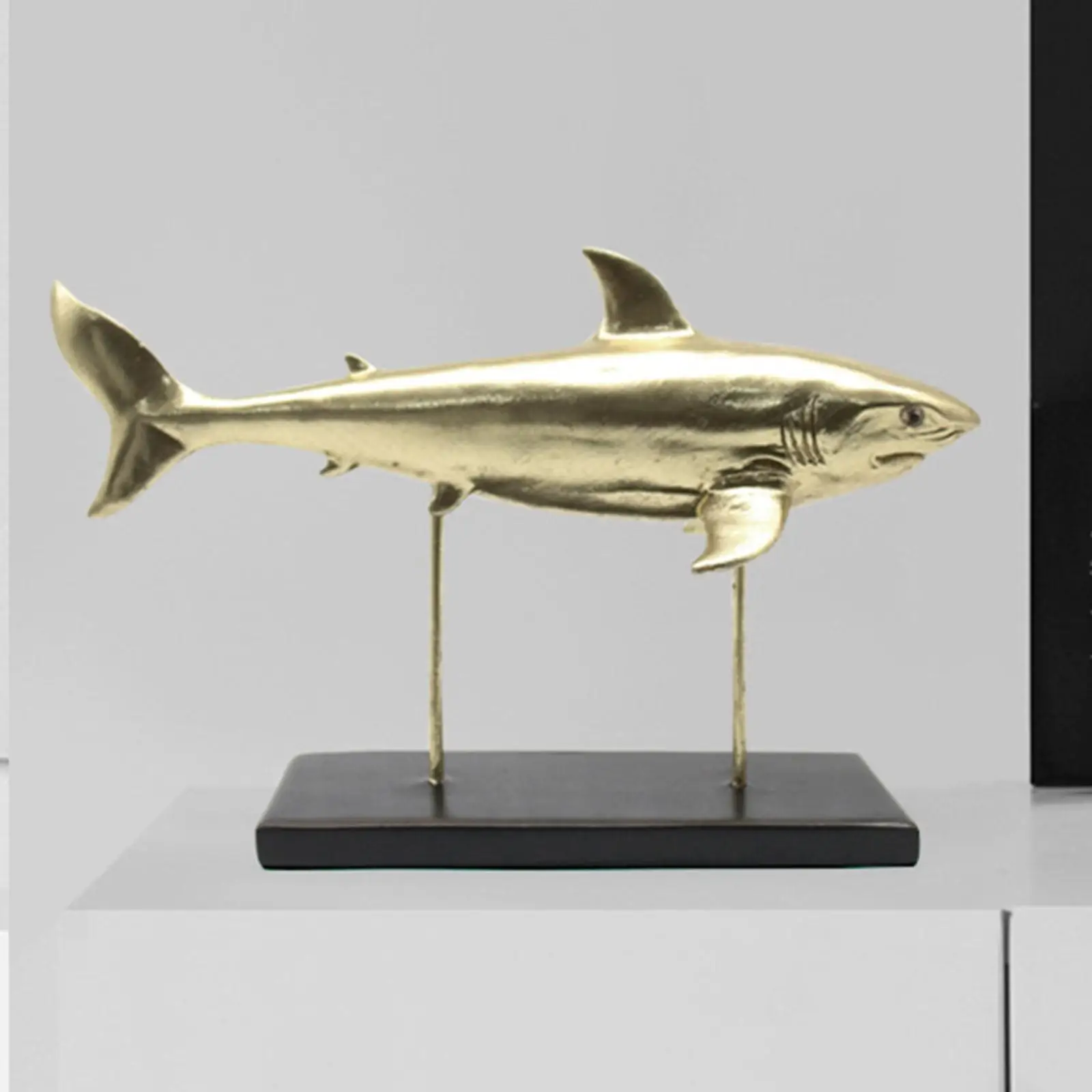 

Shark Sculpture Party Favor Shark Tabletop Decor for Bedroom Cafe Desktop