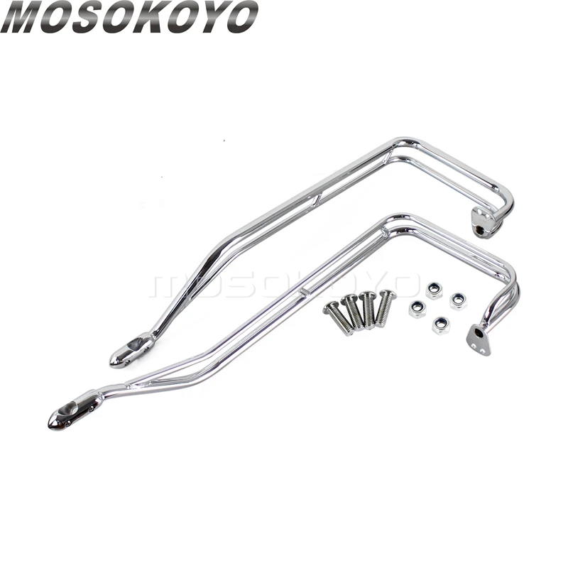 Motocyklowe chromowane ochraniacze na sakwy do Harley Touring Road King Electra Glide Ultra Classic Street Glide CVO Limited 09-13 — zdjęcie 6