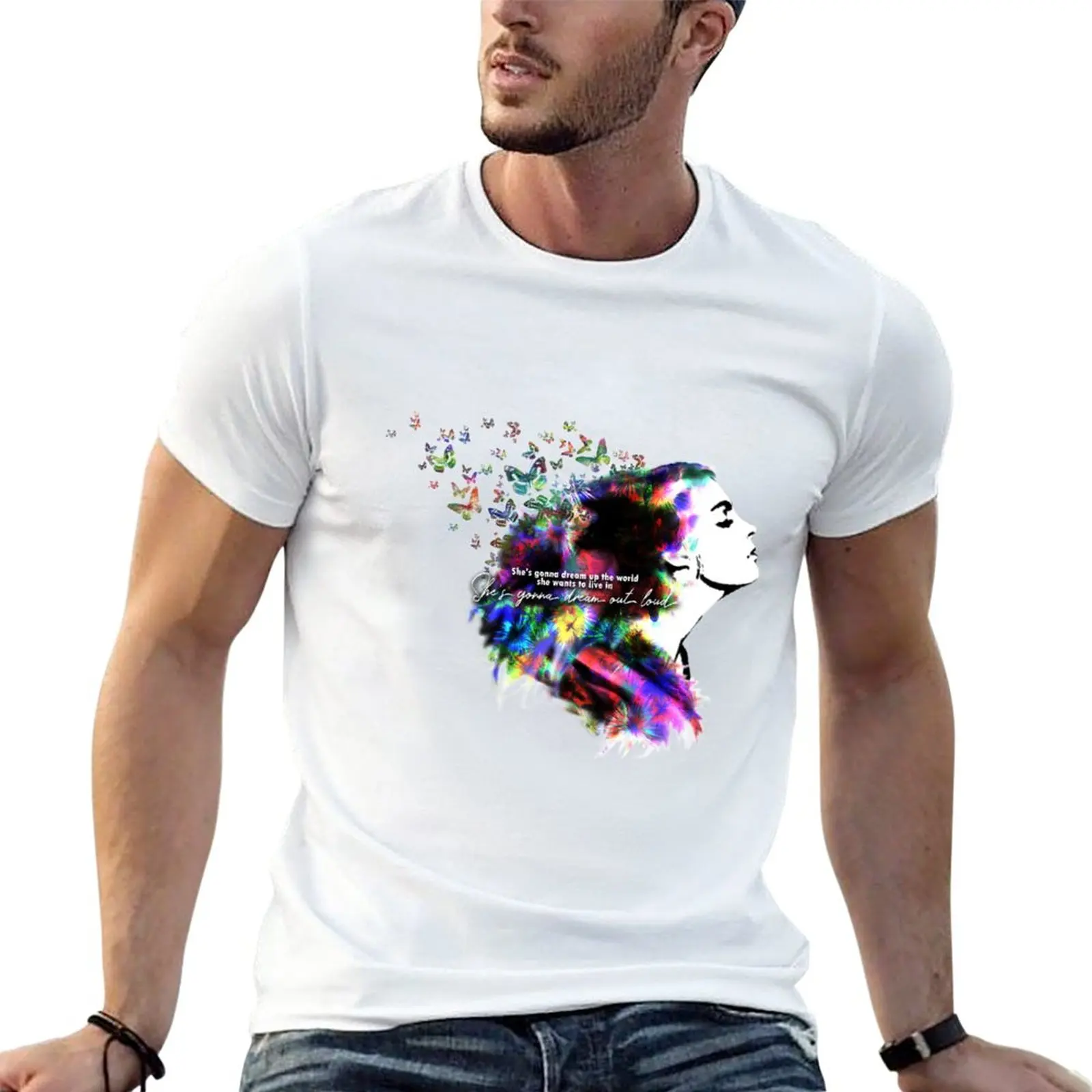 New u2 zooropa girl dreaming T-Shirt graphics t shirt Aesthetic clothing t shirts for men