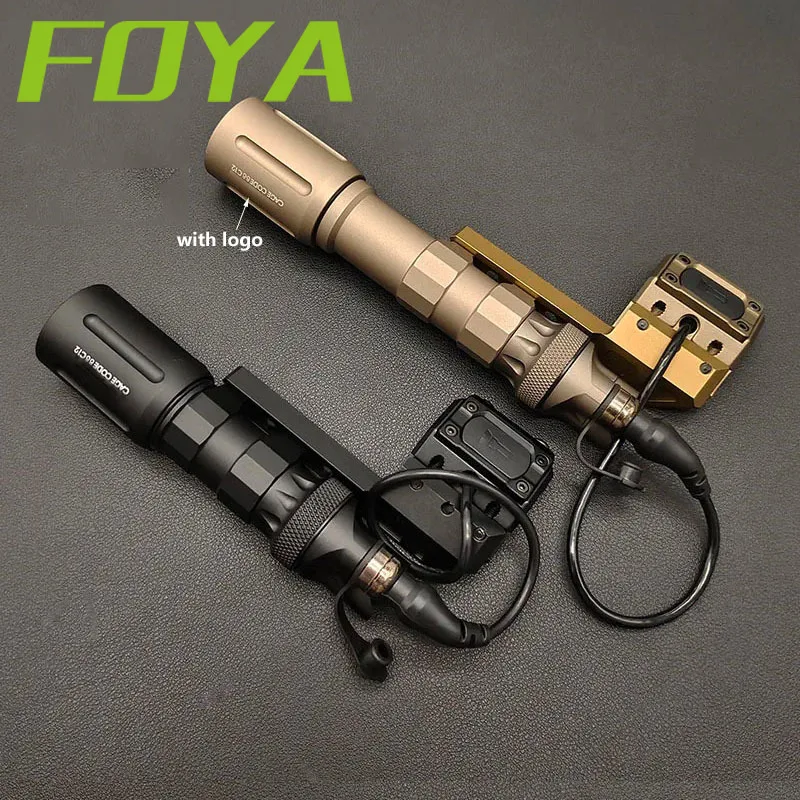 Sotac Metal Flashlight V2 Flashlight Tactical  Hunting Weapon Scout Light ModButton Remote Pressure Switch 20mmRaill Airsoft