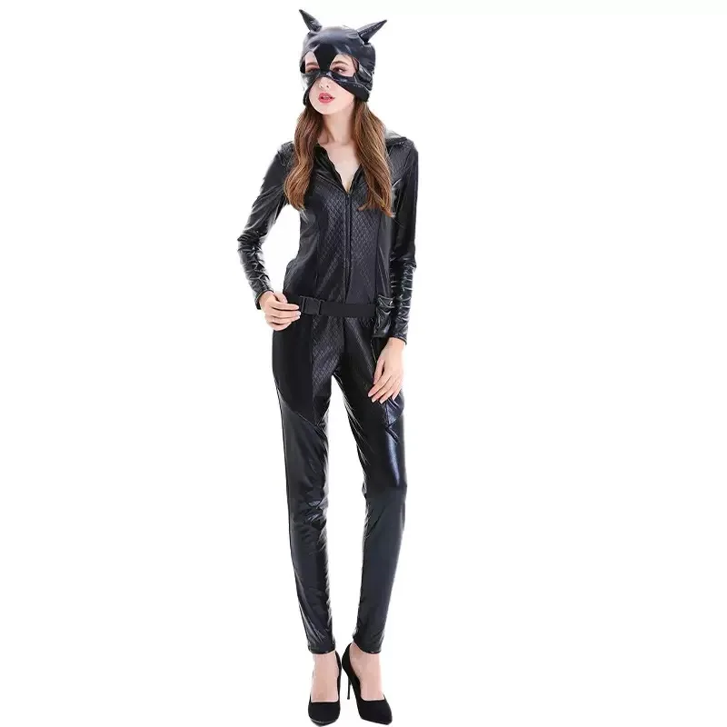 Halloween Cat Woman Coaplay Uniform Nightclub Bar DS Pole Dancing Performance Costume