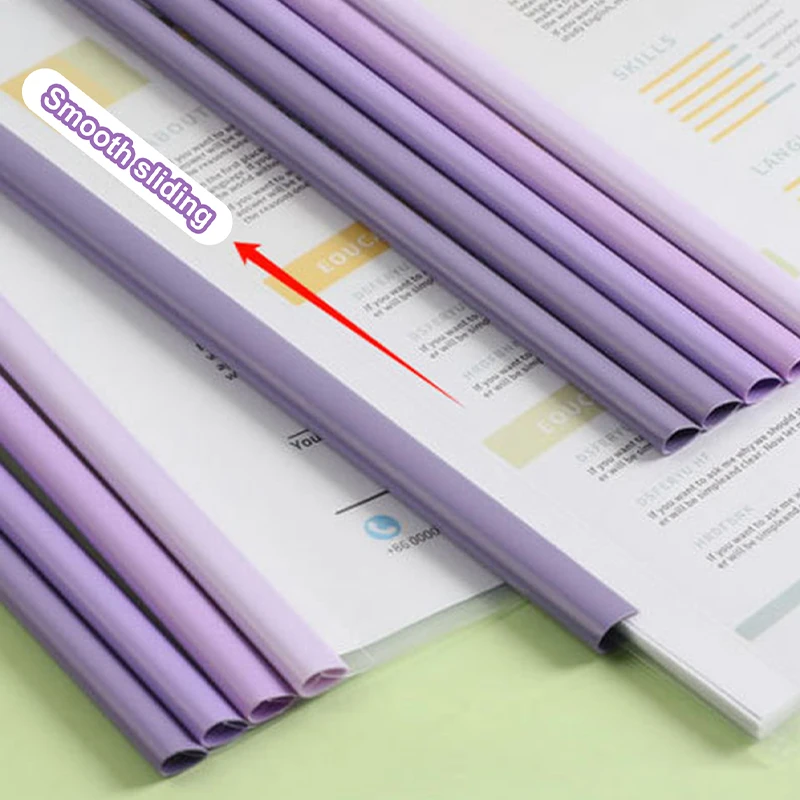 10 قطعة وثيقة ملف شفافة رشاقته رسم قضيب A4 مجلد أوراق الاختبار حقيبة التخزين كليب مجلد مكتب المنظم اللوازم المكتبية #5