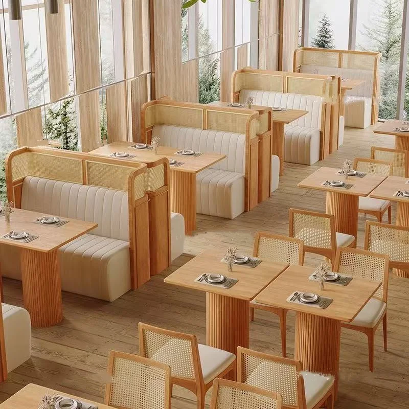 

Soild Wood Luxury Restaurant Table and Chair, Restaurant Set, Coffee Shop Restaurant Furniture Dining Table Coffee Furniture