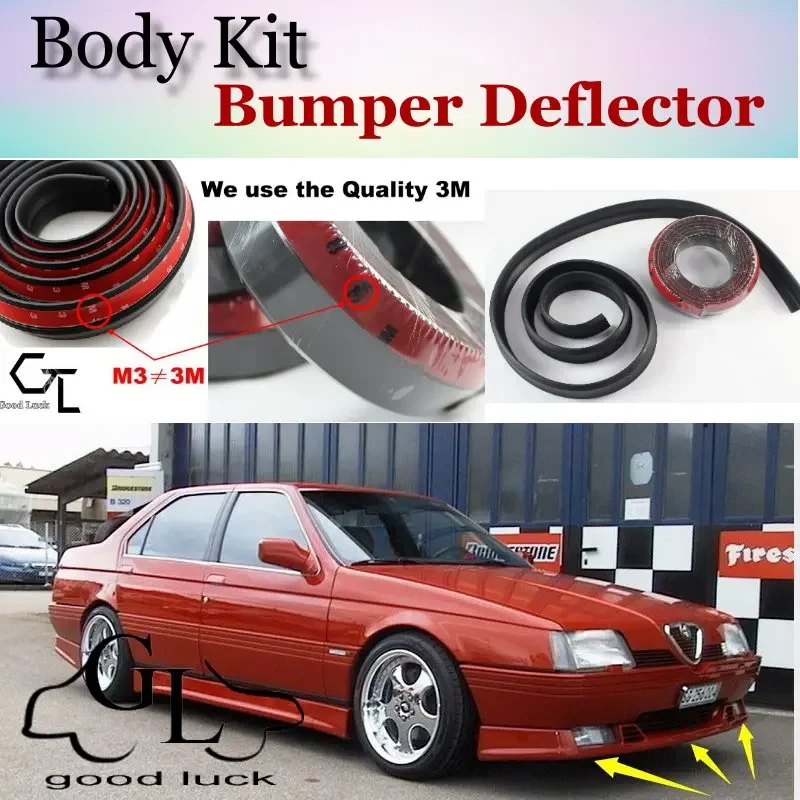 Bumper Lip Deflector Lips For Alfa Romeo 164 / 168 AR Front Spoiler Skirt For TOPGEAR Friends Car Tuning / Body Kit / Strip