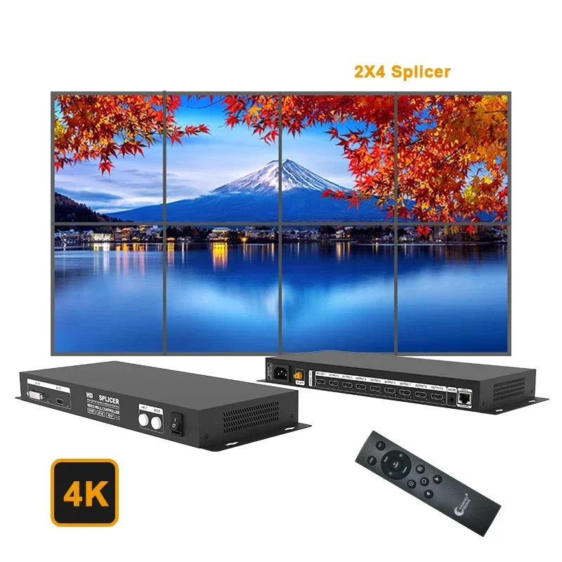 3*3 Video Wall Splicer 4K 2K 2*3 Screen Stitching Controller Processador De Tela LCD Support Monitor Projector TV Box