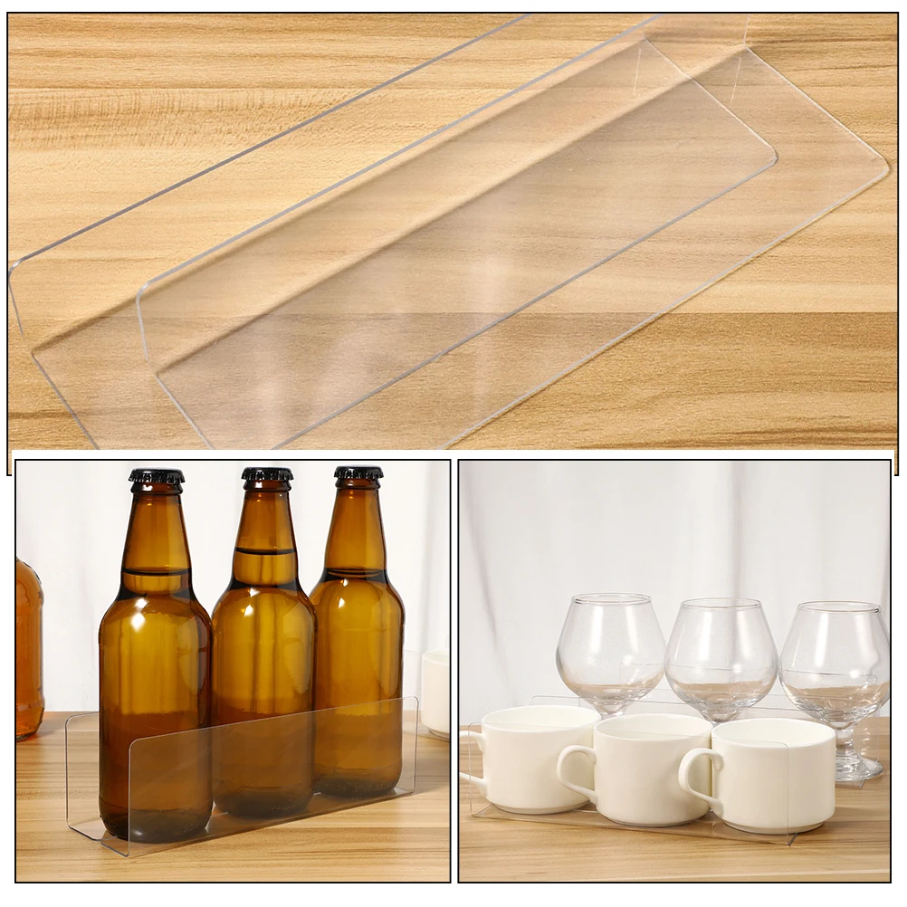 

10 Pcs Classification Baffle Clear Shelf Dividers Shelves Cabinet Inserts Closet Separators Plastic Dividing Line