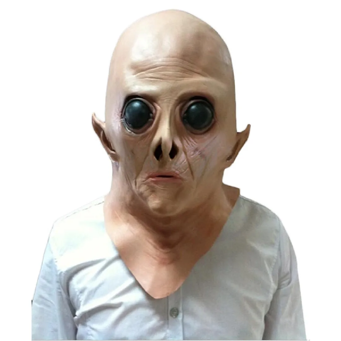 

Cosplay Scary Silicone Face Mask Alien Ufo Extra Terrestrial Party ET Horror Rubber Latex Full Masks for Costume Party