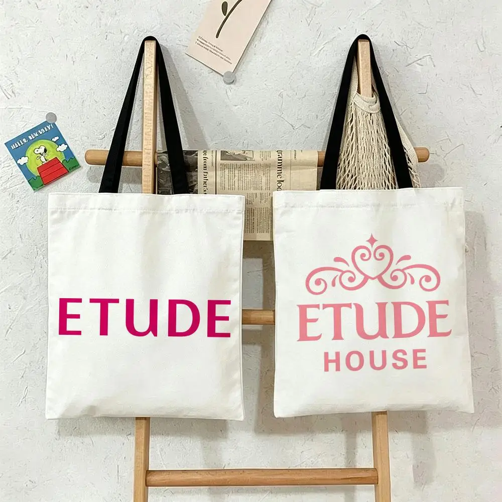 Las bolsas de almacenamiento Minimal Cute Pink E-Etude H-House son adecuadas para la escuela, compras, viajes, trabajo y compras de supermercado.