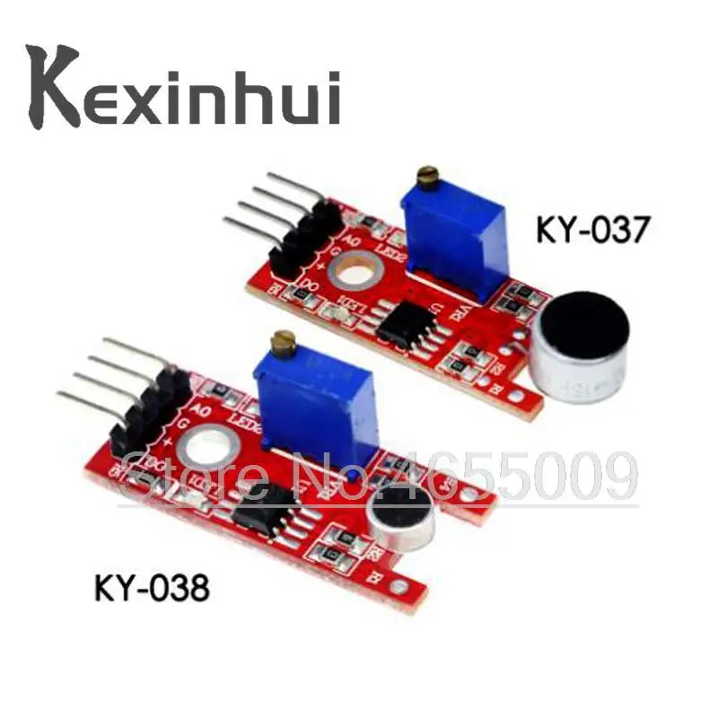 Microphone Voice Sound Sensor Detection Module For Arduino AVR PIC Analog Digital Output Sensors KY-038 KY-037