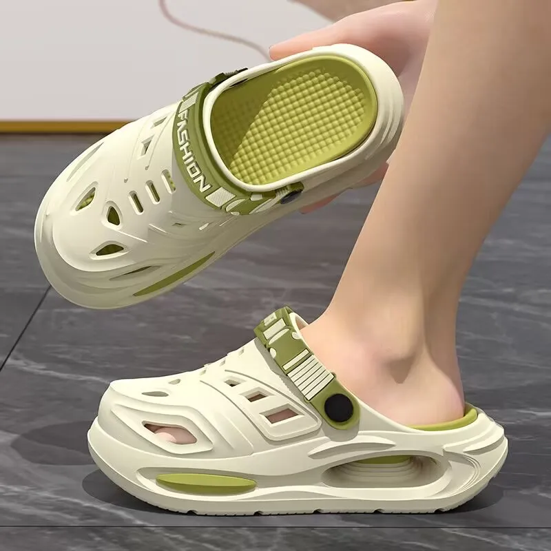 Arch Support, Anti Slip, Soft Sole, Wear-Resistant Cool Slippers for Wearing, Thick Sole Breathable Odor Proof Summer Hole Shoes image 3