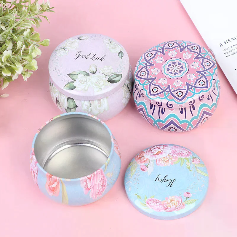 /PFU/Tinplate Box Tins Cans Jars Containers Wicks Sticker Centering Aroma DIY Candle Making Supplies Empty