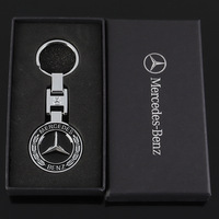 Zinc Alloy Car Logo Keychain Key Ring Accessories For Mercedes Benz Smart W108 W124 W126 W213 W168 W169 W176 W220 AMG W203 W204