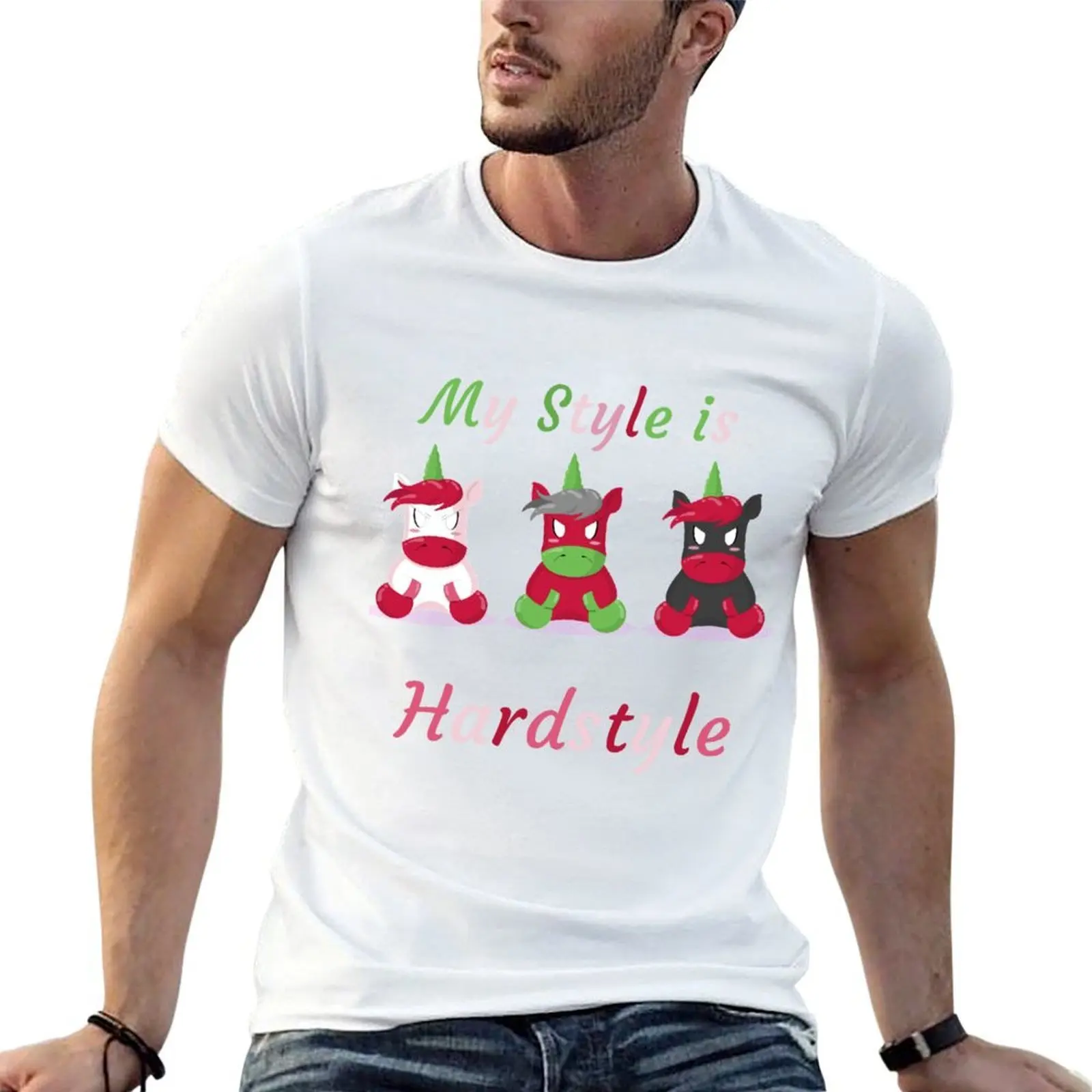 

hardstyle is my style T-Shirt anime t shirts for man man t shirt heavy cotton T-Shirt