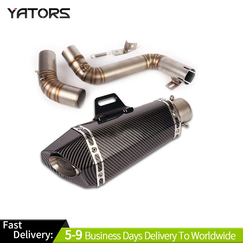 

Mid Exhaust Link Pipe 51mm Muffler Silencers Modified for Duke 390 200 2012-2016 Exhaust Systems Exhausts Pipes