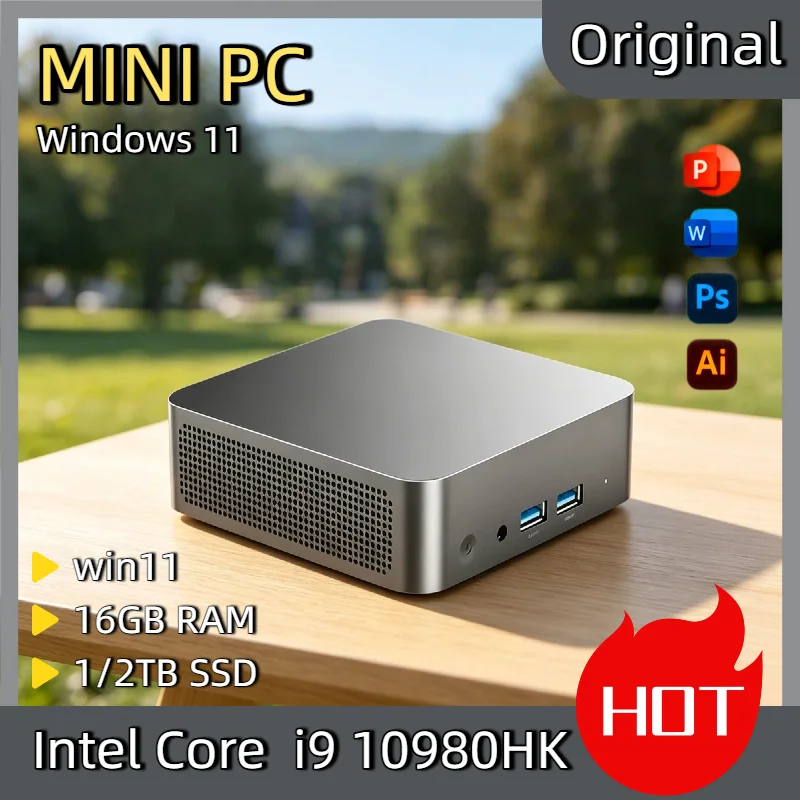 Windows 11 Pro Mini PC Intel Core i9 10980HK 16GB RAM 1TB/2TB SSD WIFI6 BT5.2 4K HD Study Gaming Office 3 Year Warranty