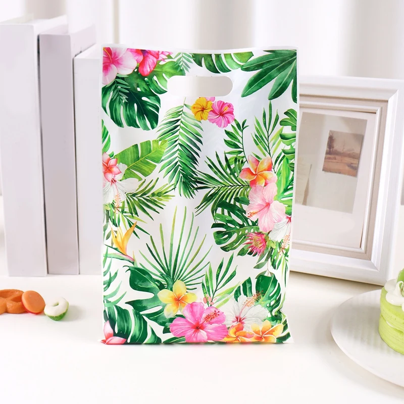 Hawaiianische Flamingo-Geschenktüten Sommer-Geburtstagsparty-Dekoration Gastgeschenke Handtaschen für Süßigkeiten 1. Geburtstag Partyzubehör – Detail 3