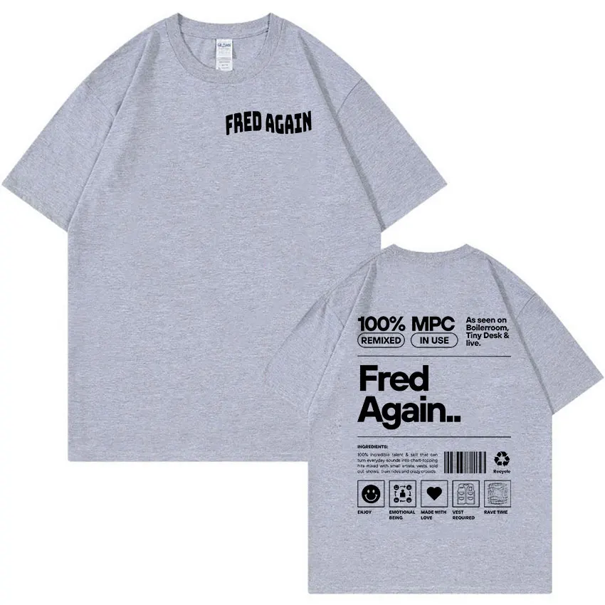 تي شيرت مطبوع كلاسيكي لألبوم الموسيقى ، تي شيرت غير رسمي للرجال ، تي شيرت قطني كبير الحجم ، موضة ، فريد مرة أخرى ، جودة عالية ، هيب هوب #4