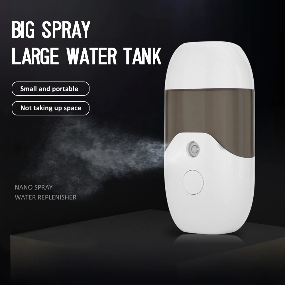 Mgiełka do twarzy parowiec do twarzy Spa Atomizer USB Mini Spa parowiec do twarzy przenośny nawilżacz akumulator nawilżający Nano