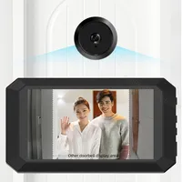 2 million pixels IR Smart Digital Peephole 3.97 Inch Door Viewer Camera Night Vision Mini Digital Door Eye Ring Door Bell Camera