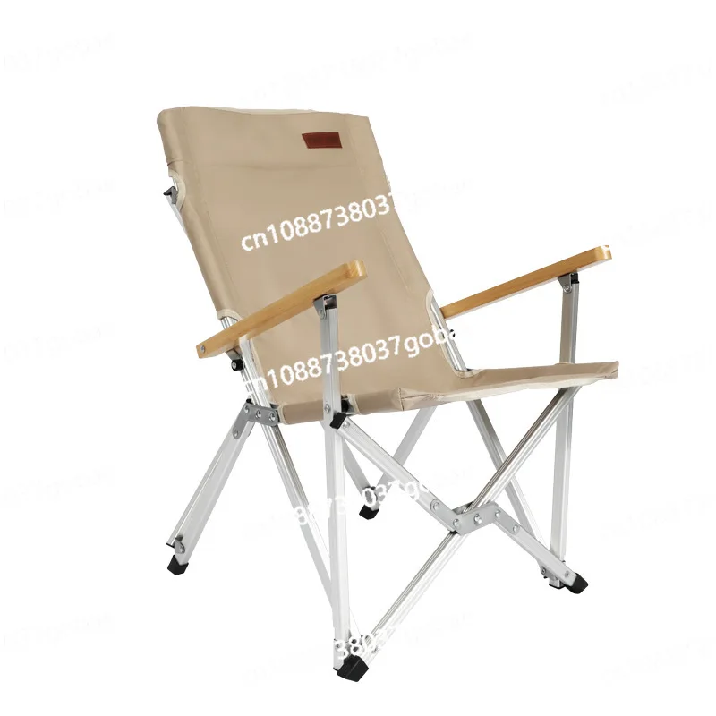 

Mountain Guest Outdoor Aluminum Alloy Armrest Folding Chair Leisure Camping Large Chair Beach Fishing Chair Campground