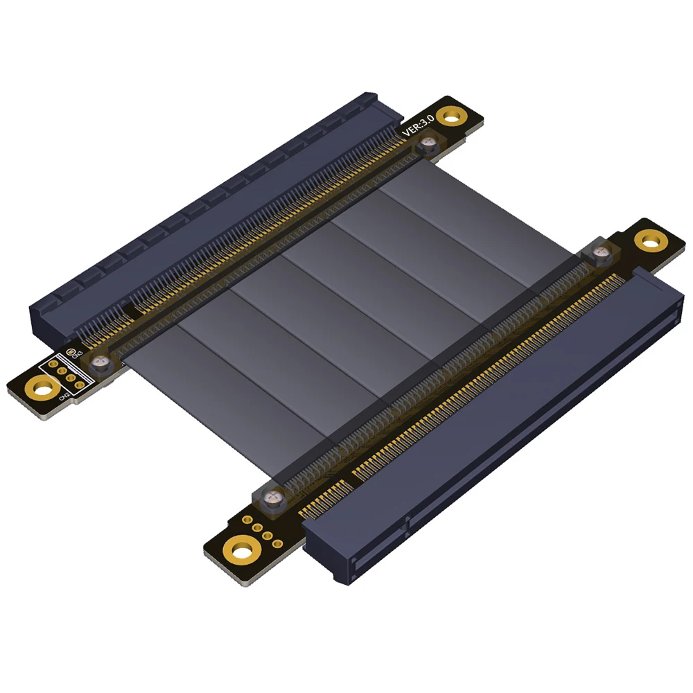 BTBcoin-Riser de Direction d'Ordinateur, Rallonge PCI-E 16X, PCI Express, Câble d'Extension PCIE 16X Femelle à 16X Femelle, Fentes, Flexible
