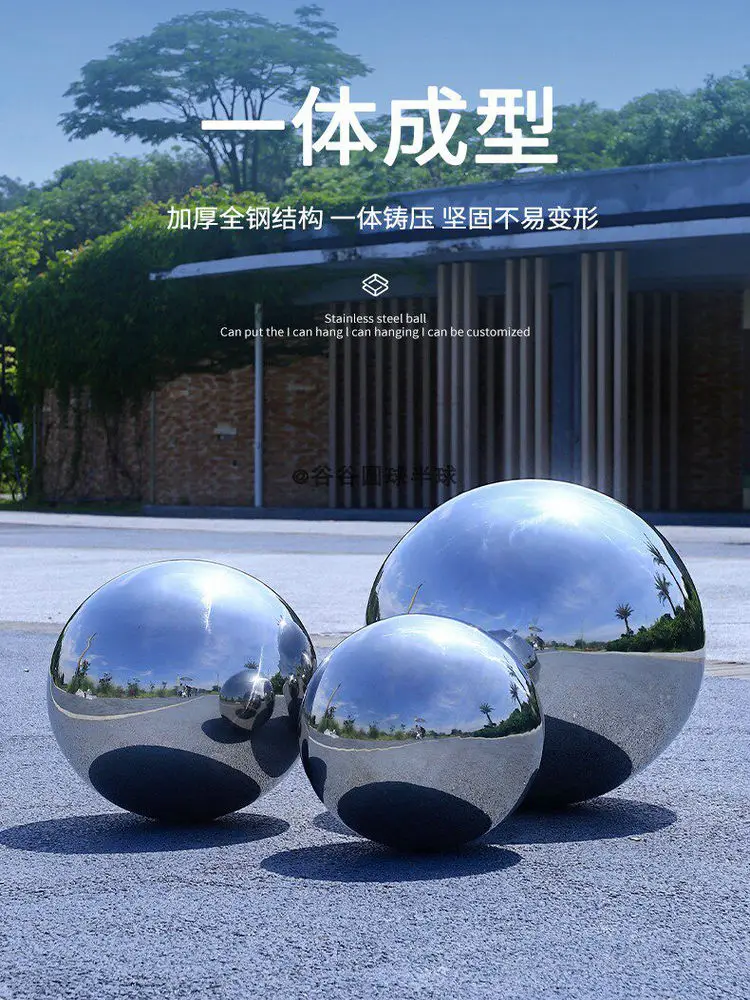 200-1500MM Diameter Polished Stainless Steel AISI304 Hollow Ball Sphere for Outdoor Garden Fountain Decoration Stair Guardrail