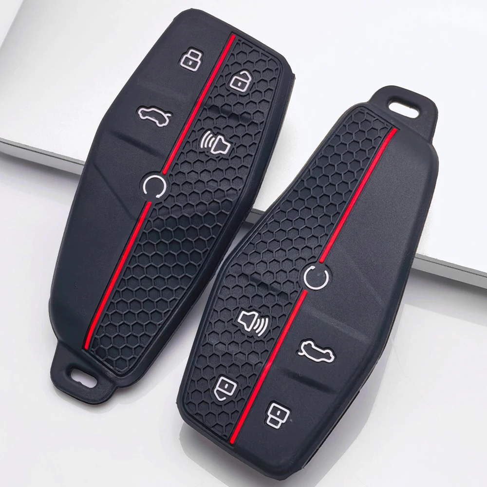 Silicone Key Cover For MG One For Roewe iMAX8 D7 Slim Fit Lightweight Drop Resistant Full Coverage Stylish Reliable Secure Grip