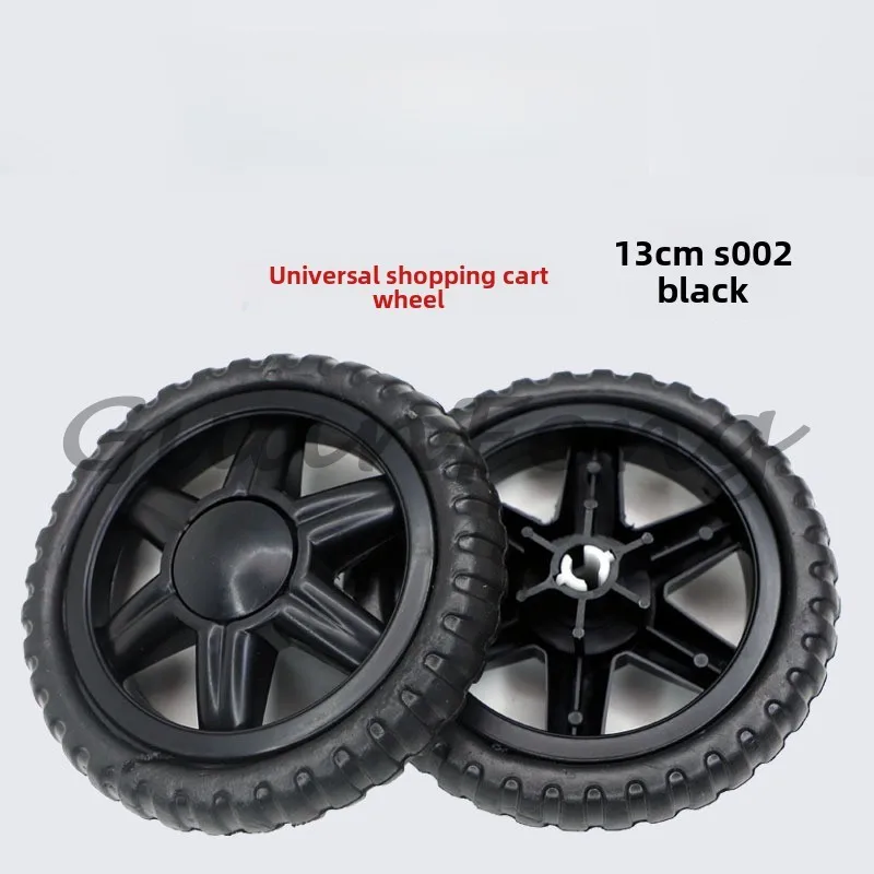Shopping Cart Replacement Wheels Durable Plastic PU Casters for Carts And Trolleys Easy to Clean Portable Shopping Carts