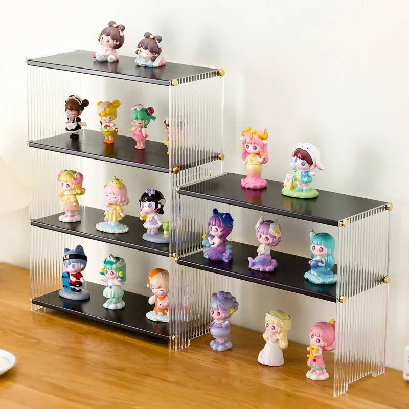 Blind box display stand Figure display case POP MART Lego doll building block storage desktop acrylic storage box