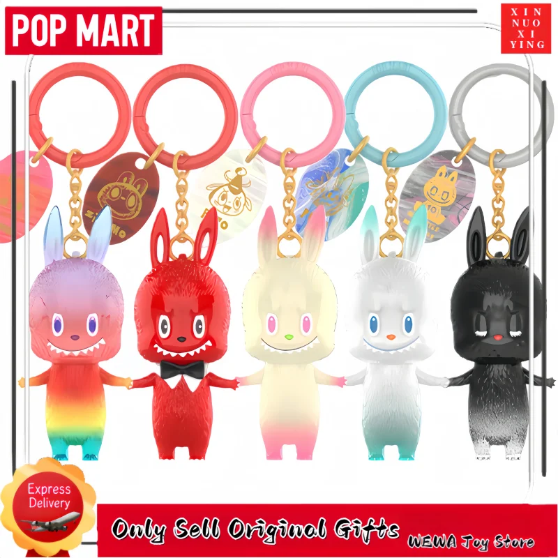 

Оригинальный брелок-подвеска LABUBU из серии POP MART THEMONSTERS к 10-летию, коллекционная серия, подарки по мотивам Stranger Things