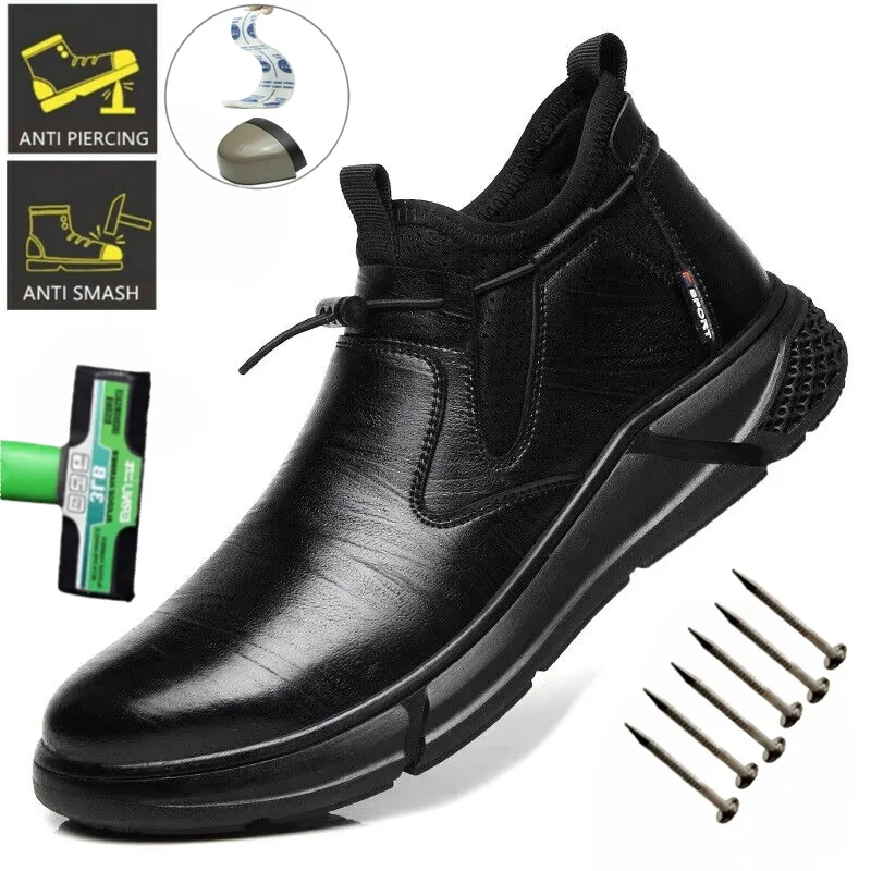Modne obuwie ochronne męskie stalowe podnoski robocze męskie niezniszczalne obuwie ochronne odporne na przebicie obuwie ochronne buty robocze