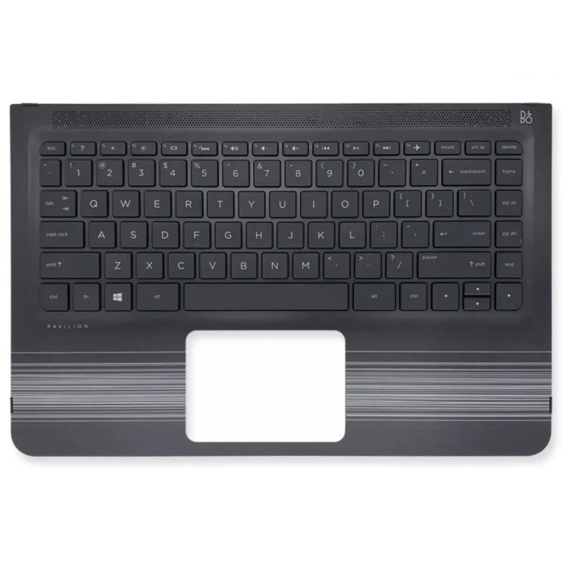 

Z New for HP Pavilion X360 13-U M3-U Palmrest with US Keyboard (Backlit) White Stripes