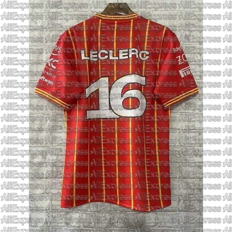 

Футболка с короткими рукавами для командных гонок 2026 16 # 55 # Унисекс-футболка для гонок